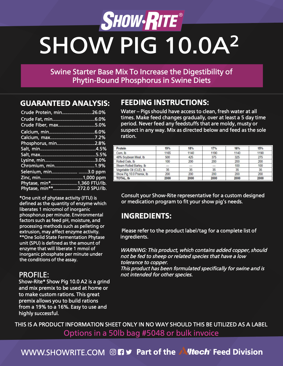 Show-Rite Show Pig 10.0