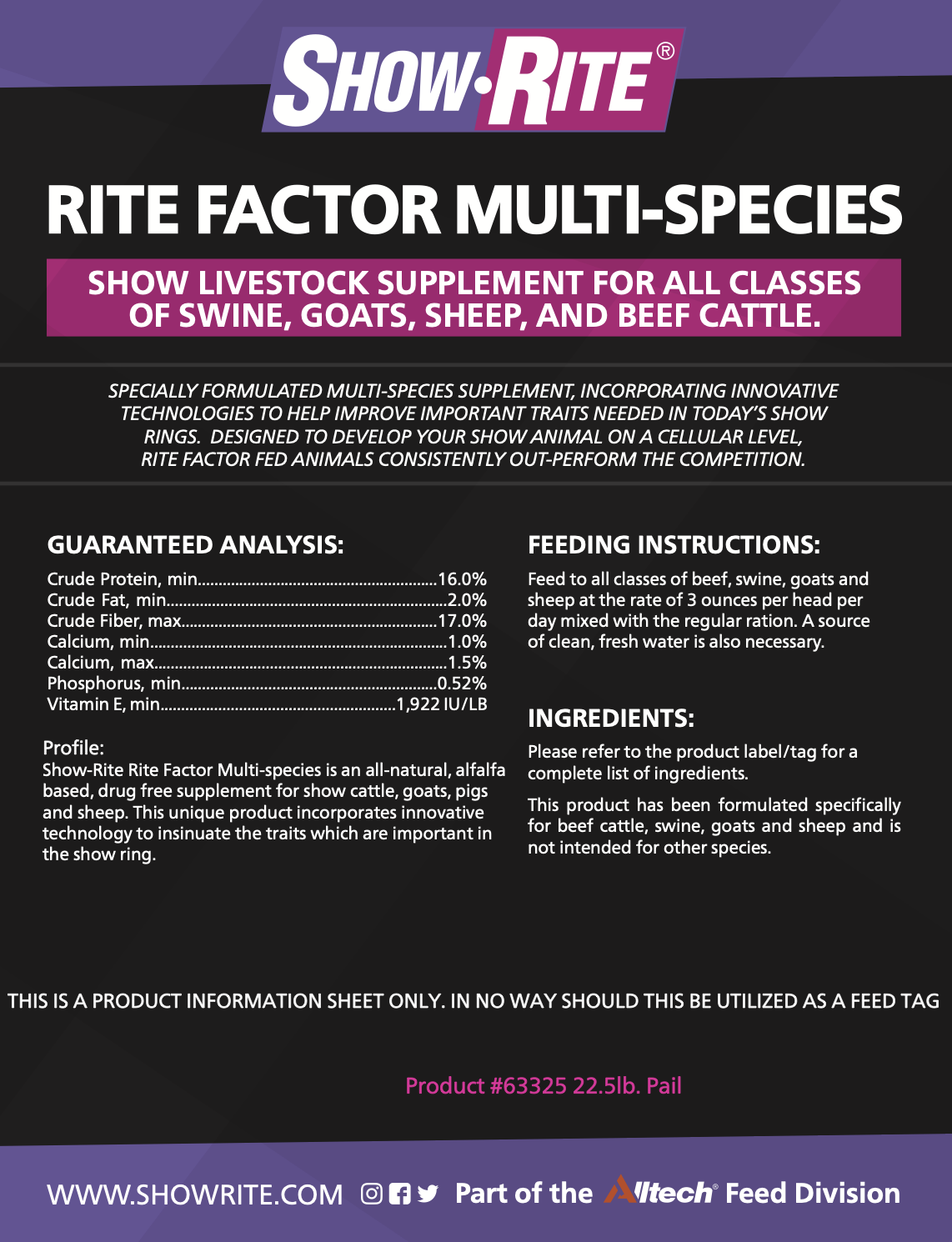 Show-Rite Rite Factor Multi Species
