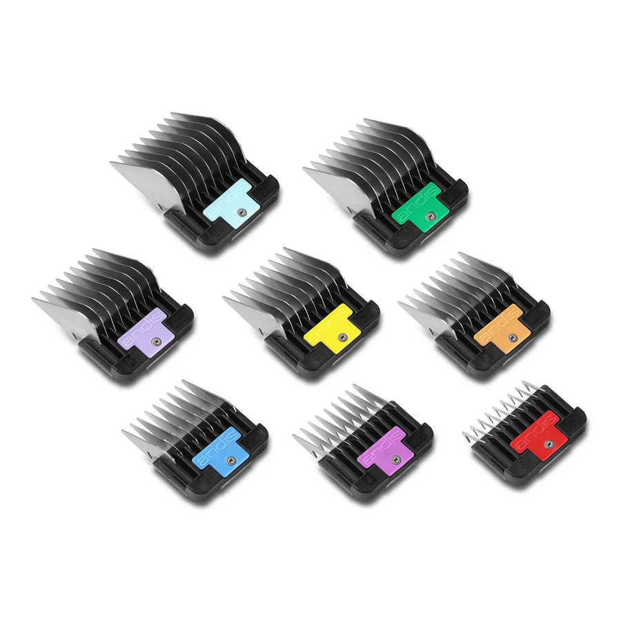 Andis® Universal Stainless Steel 8-Piece Clipper Guard Set