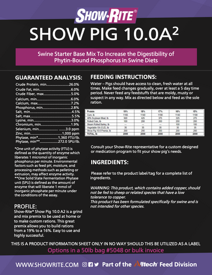 SR Show Pig 10.0