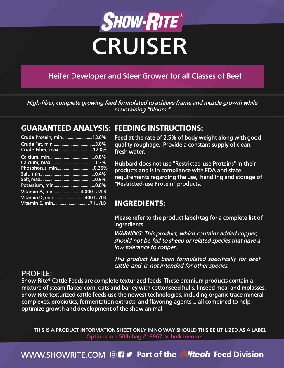 Show-Rite Cruiser Calf Grower B30