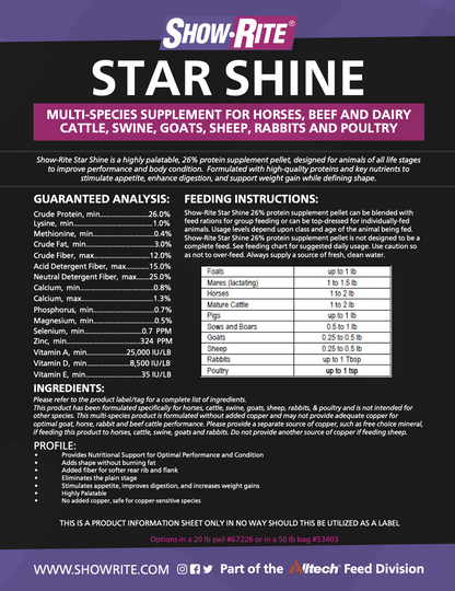 SR Star Shine Pellets