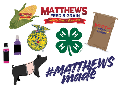 Matthews Feed Christmas Gift Bucket